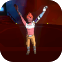 waving male character